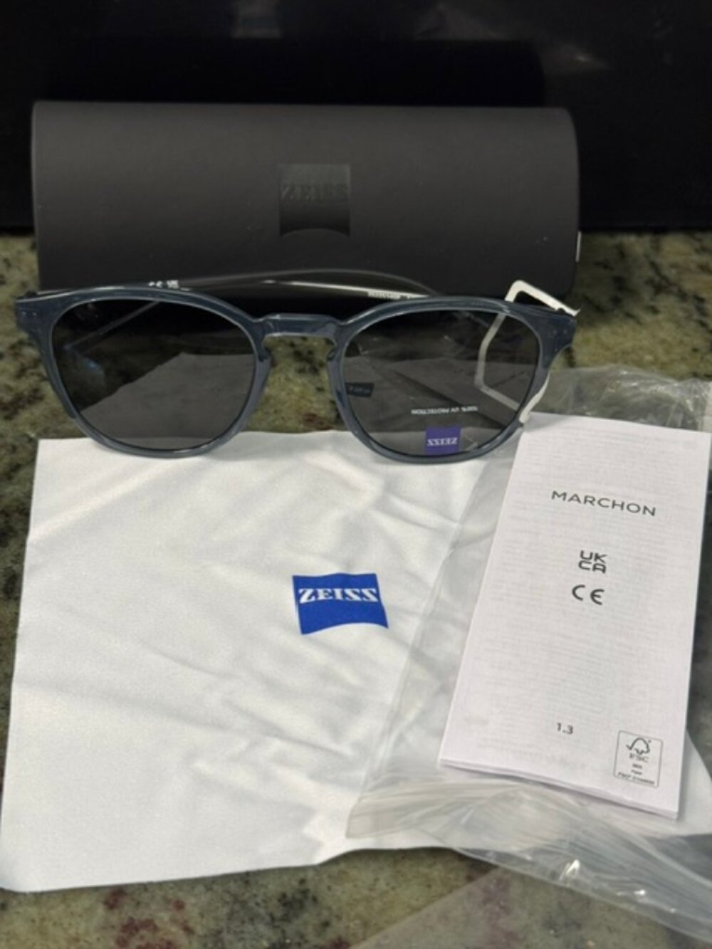 Zeiss ZS22514SP 440 ATLANTIC BLUE 51-21-145 Men's Sunglasses NWT/Case Free Ship